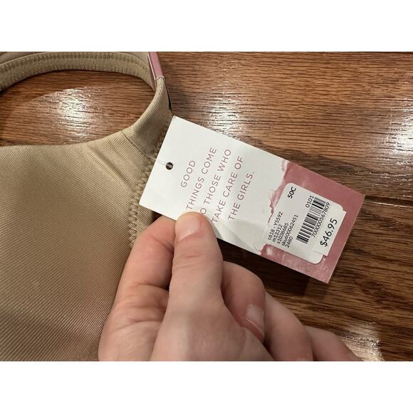 Cacique Beige Lightly Lined Full Coverage Sz 50C NEW - Picture 2 of 9